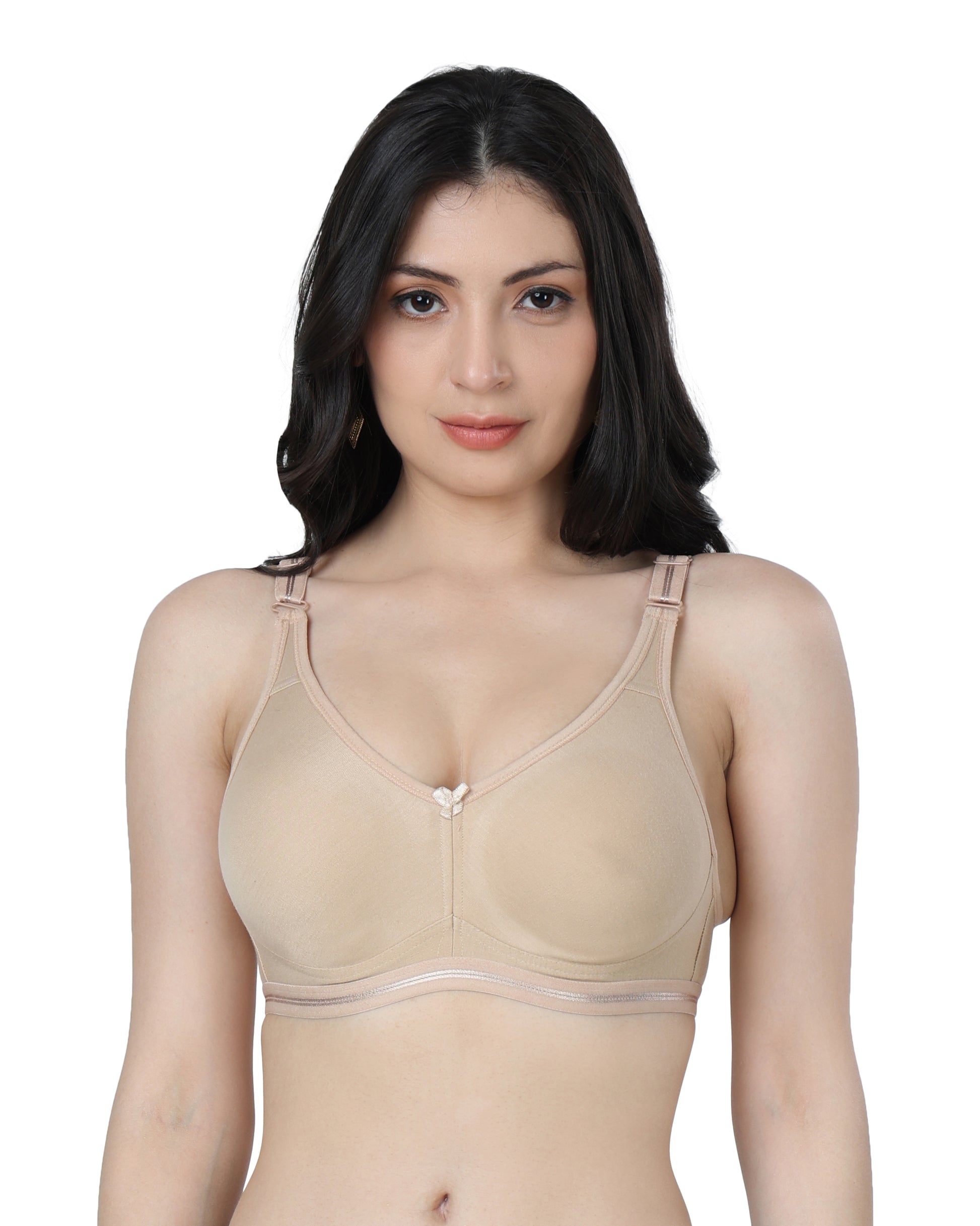 Full Coverage Seamless Non Padded bra Assorted colour 6 Pcs Pack