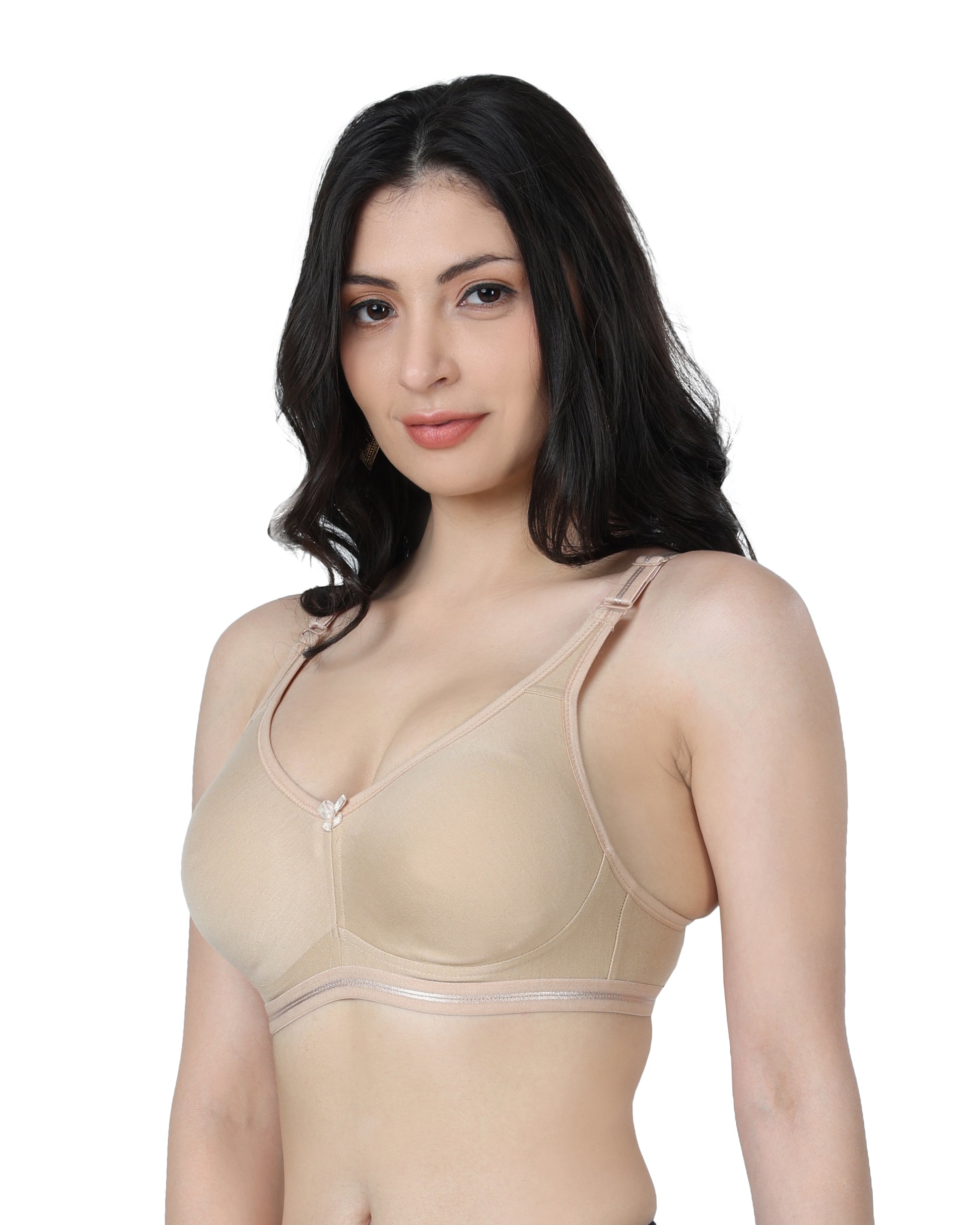 Full Coverage Seamless Non Padded bra Assorted colour 6 Pcs Pack