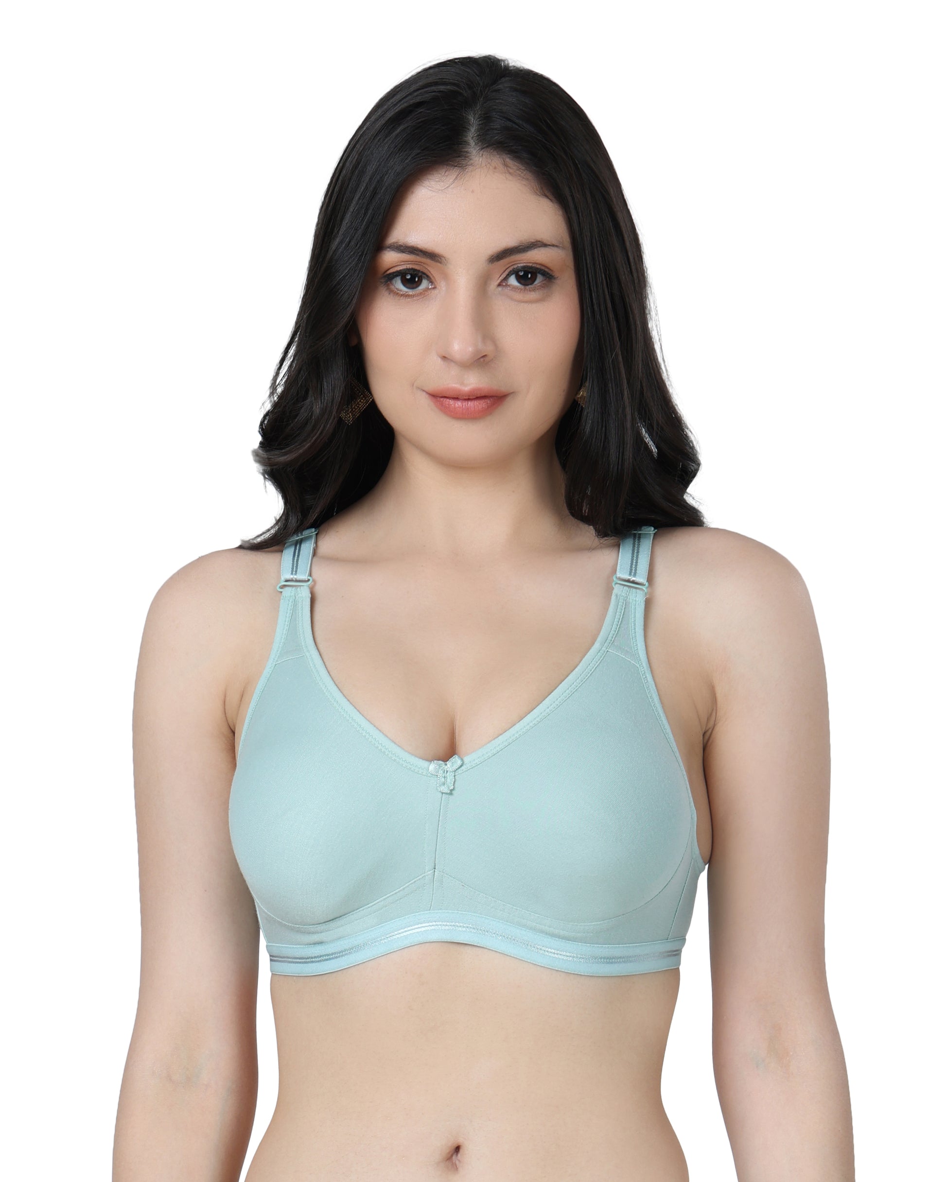 Full Coverage Seamless Non Padded bra Assorted colour 6 Pcs Pack