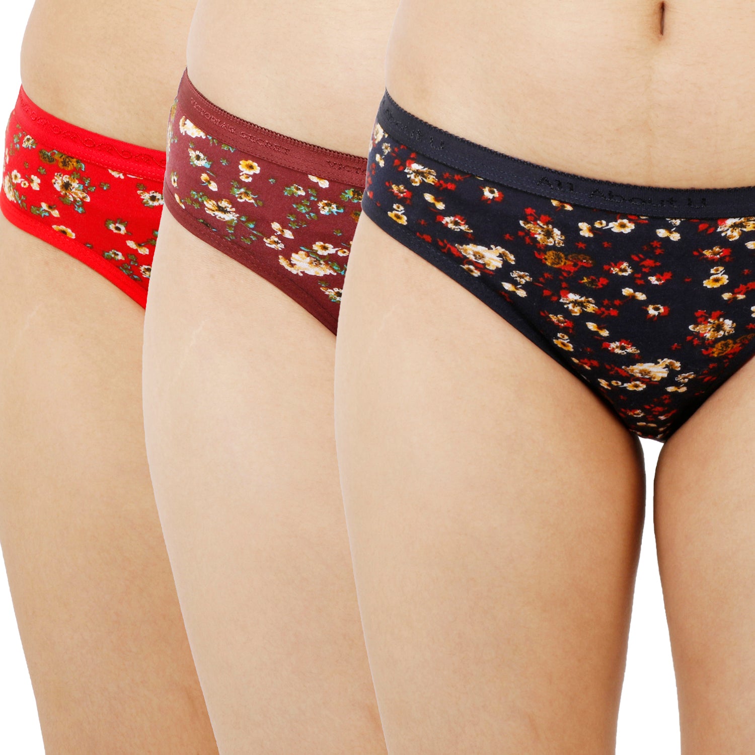 Women Full Coverage Printed Hipster Panty 12 Pcs Pack