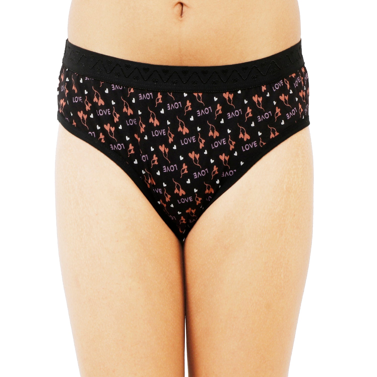 Women Full Coverage Printed Hipster Panty 12 Pcs Pack