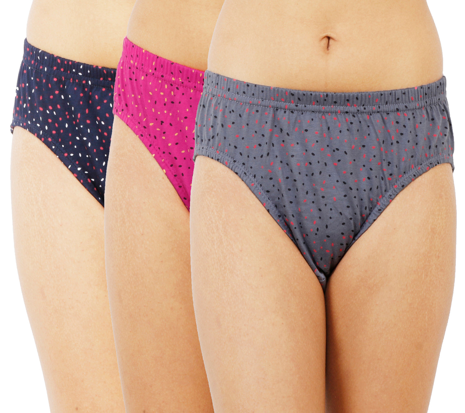 Women Full Coverage Printed Hipster Panty Assorted Colour 12 Pcs Pack