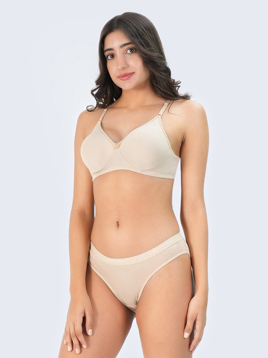 Seamless Bra & Panty Assorted Colour 3 Pcs Pack