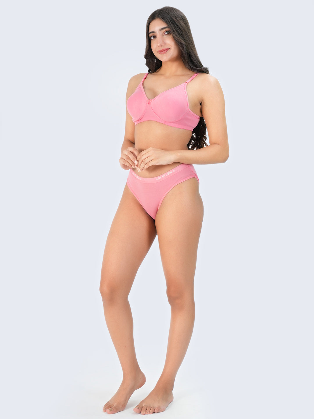 Seamless Bra & Panty Assorted Colour 3 Pcs Pack