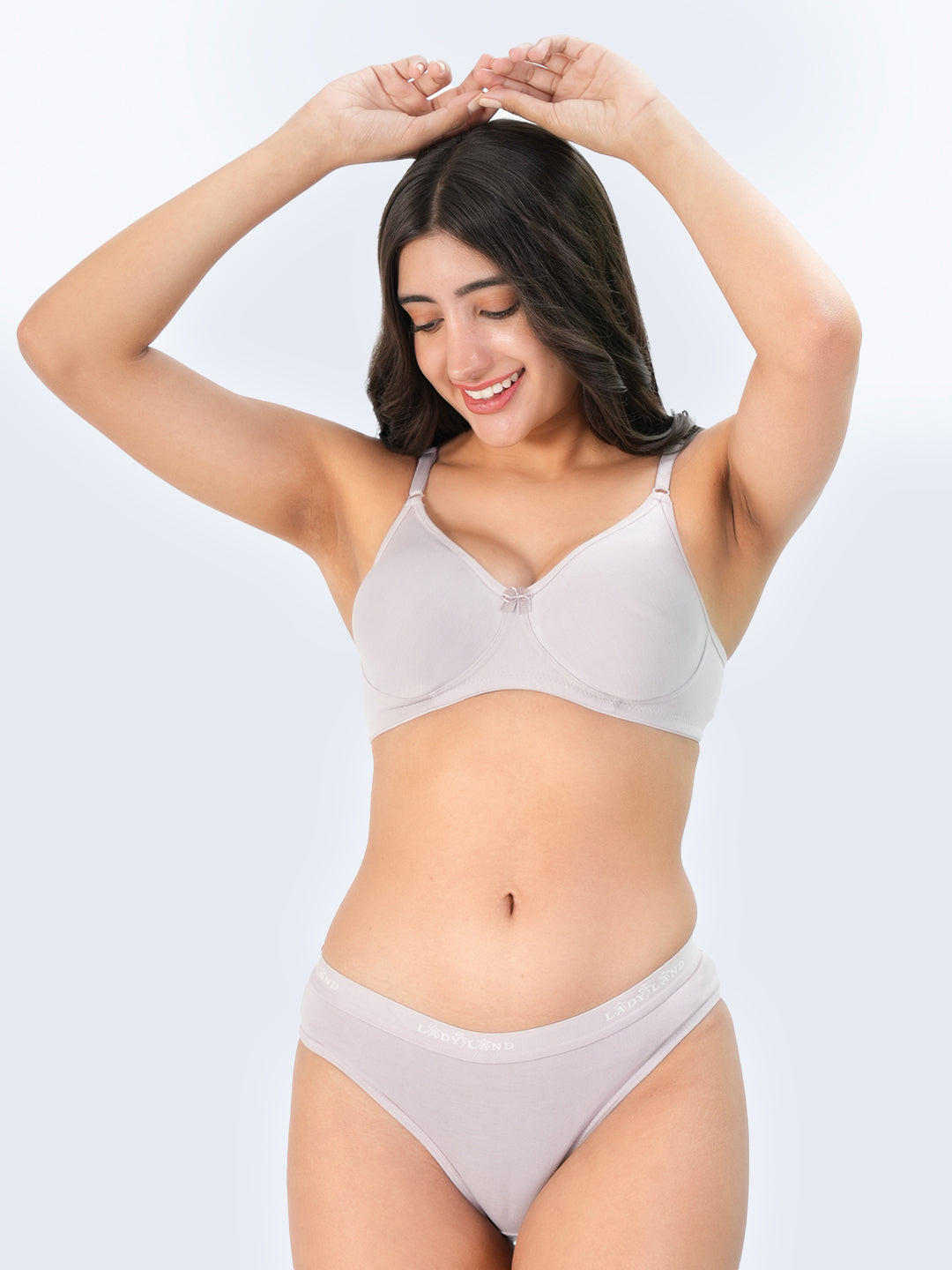 Seamless Bra & Panty Assorted Colour 3 Pcs Pack