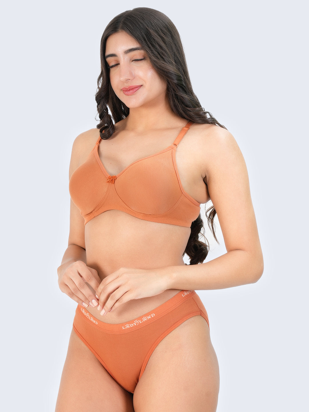 Seamless Bra & Panty Assorted Colour 3 Pcs Pack