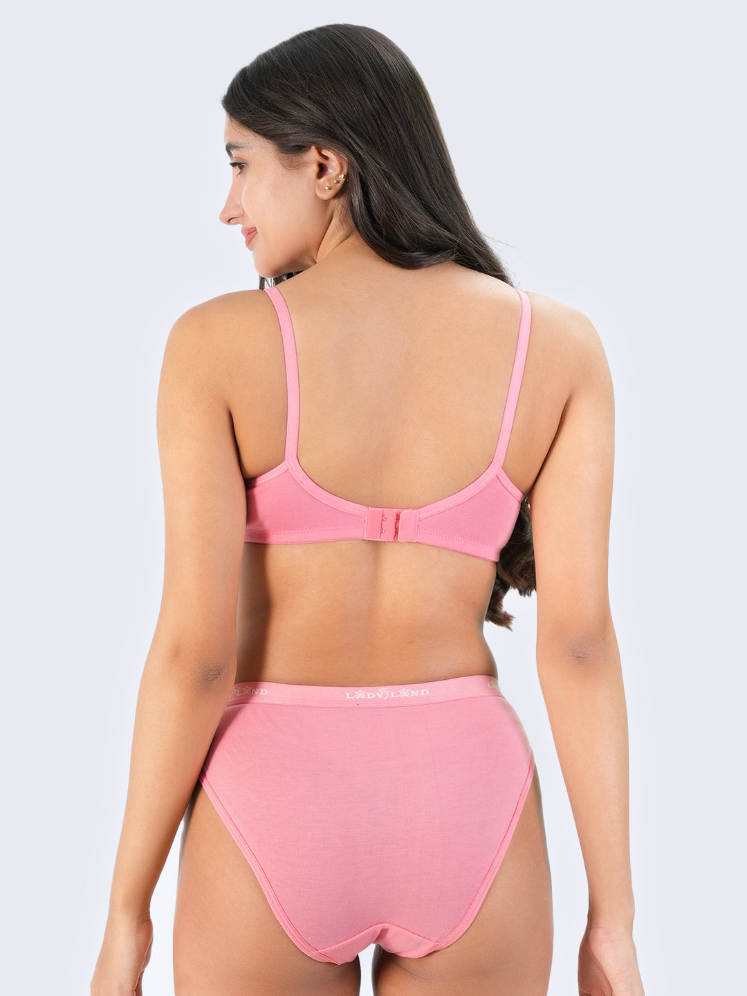 Seamless Bra & Panty Assorted Colour 3 Pcs Pack