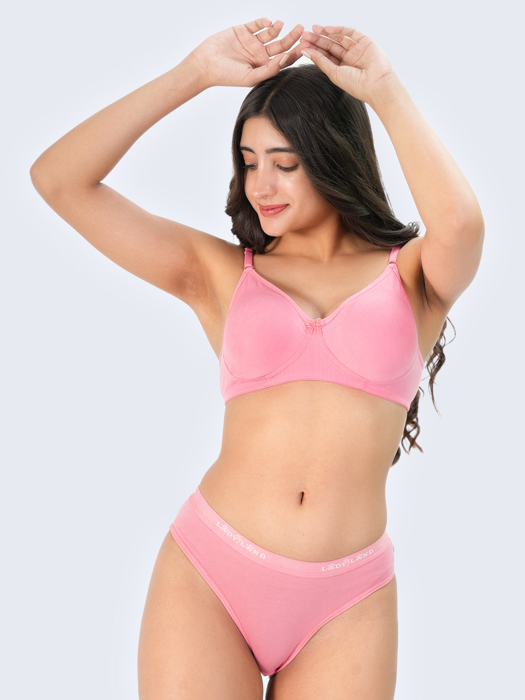 Seamless Bra & Panty Assorted Colour 3 Pcs Pack