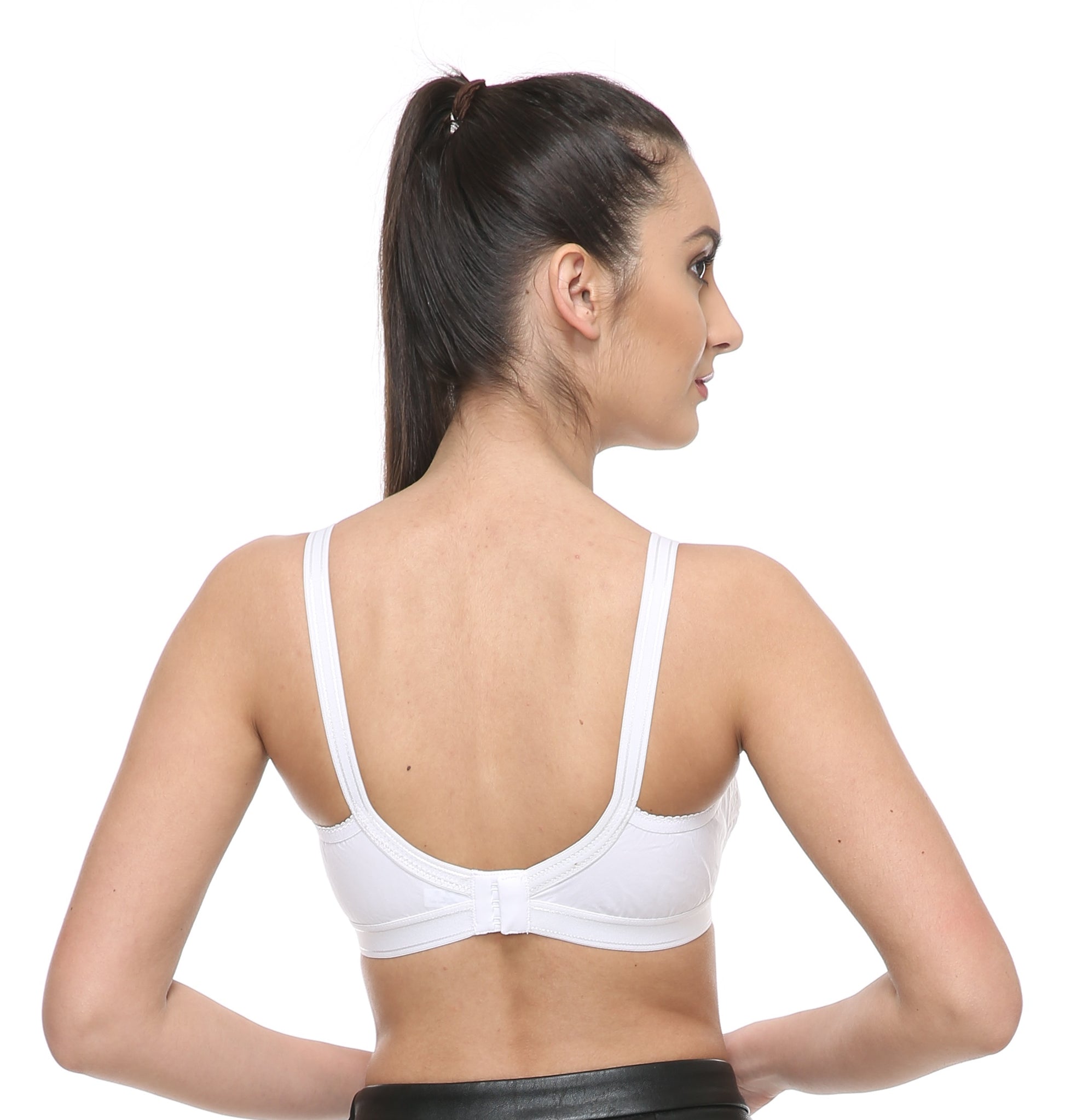 Chikan Cotton Bra White Colour 6 Pcs Pack