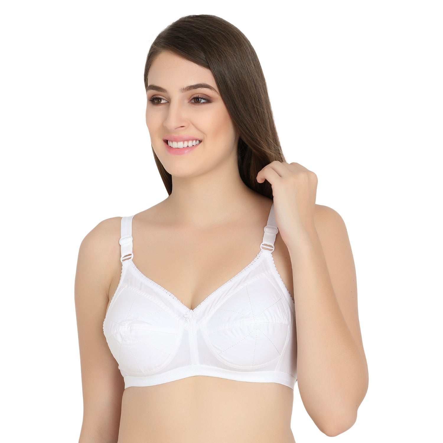 Round Stich Cotton Bra Assorted Colour 6 Pcs Pack