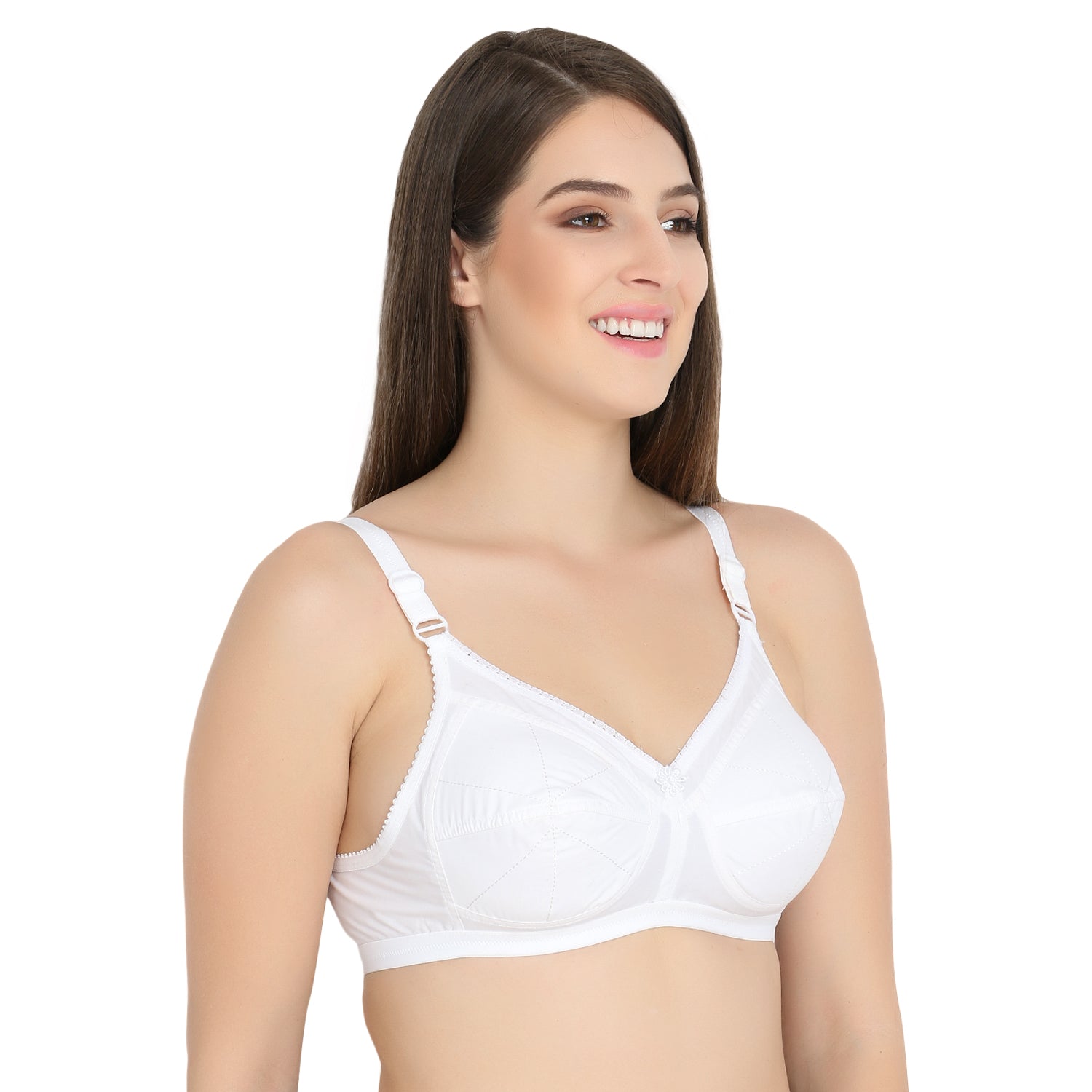 Round Stich Cotton Bra Assorted Colour 6 Pcs Pack