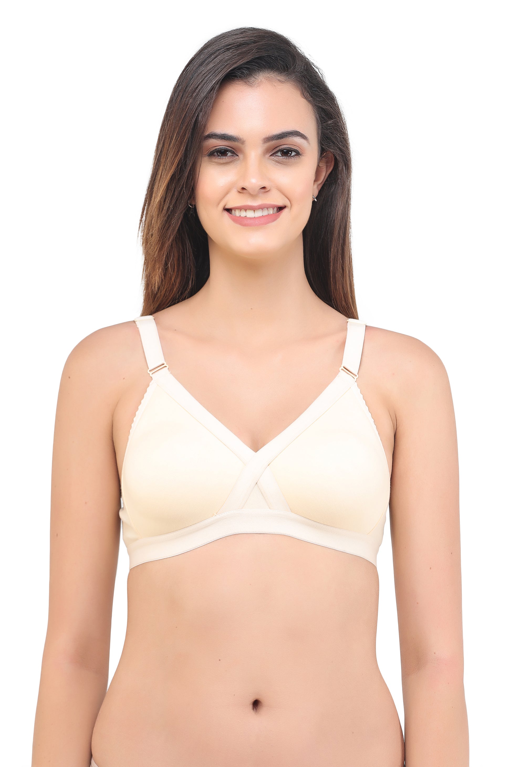 Cross Fit Seamless Bra Full Coverage Assorted Colour 6 Pcs Pack