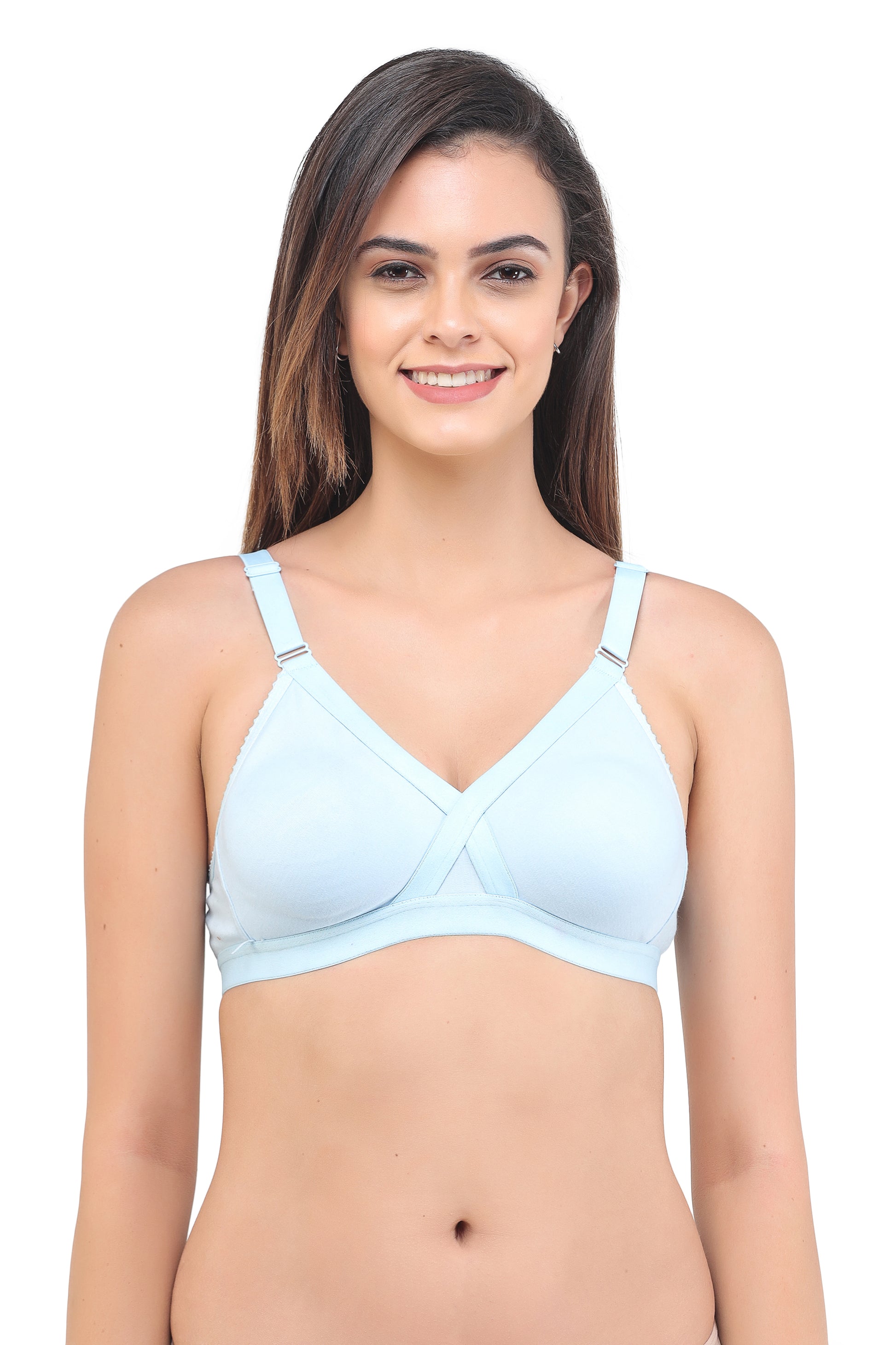 Cross Fit Seamless Bra Full Coverage Assorted Colour 6 Pcs Pack
