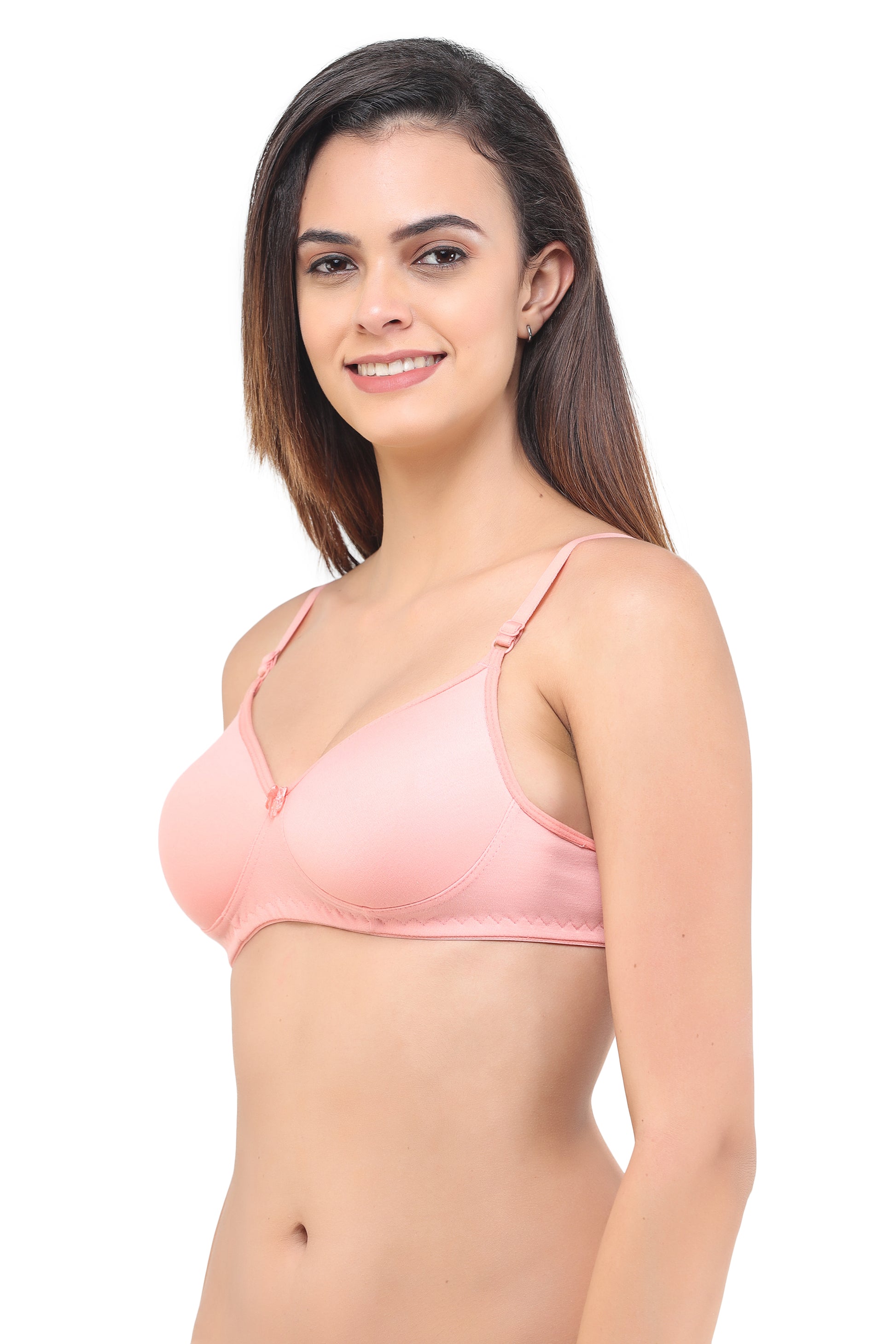Light Padded Bra Seamless Assorted Colour 6 Pcs Pack