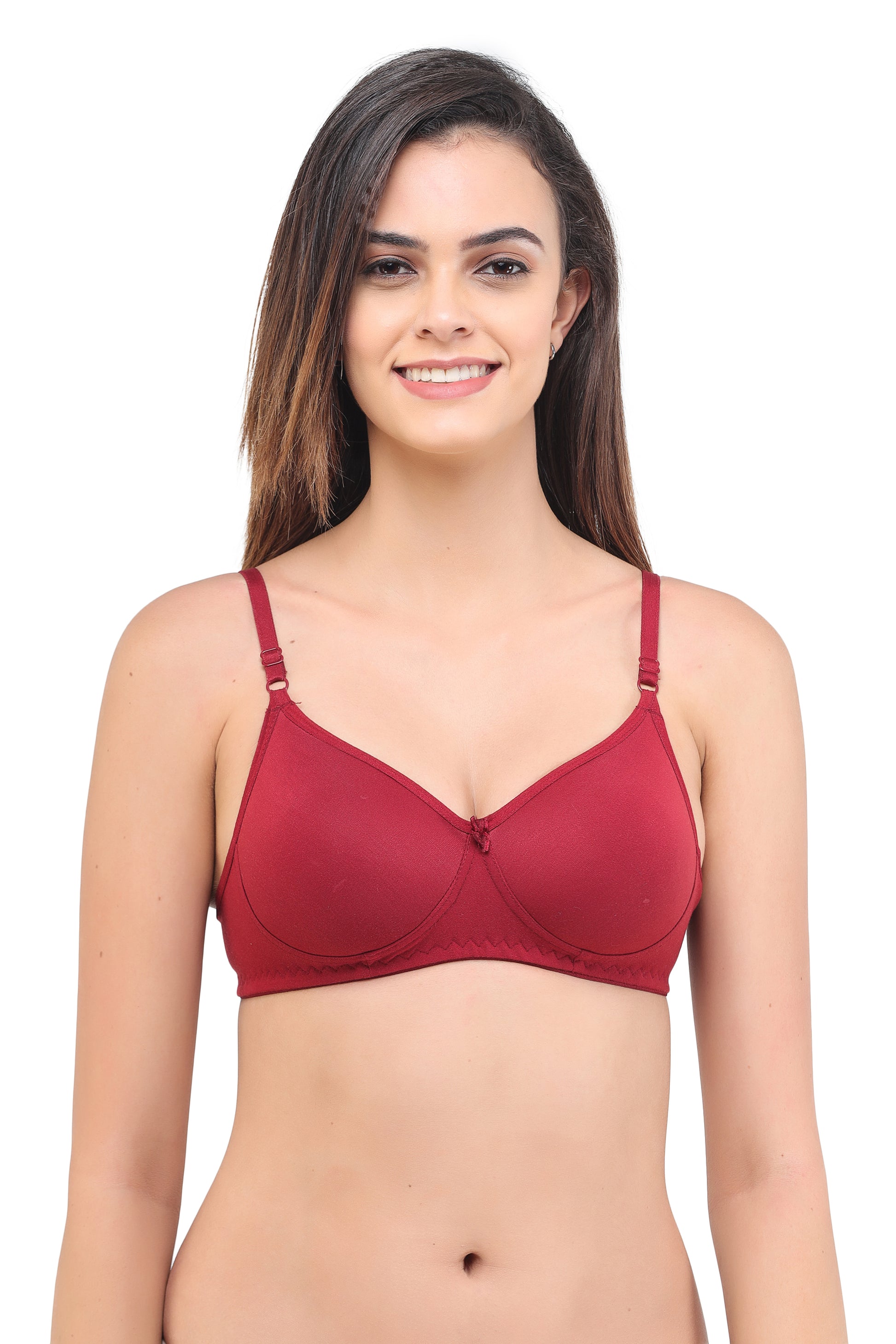 Light Padded Bra Seamless Assorted Colour 6 Pcs Pack