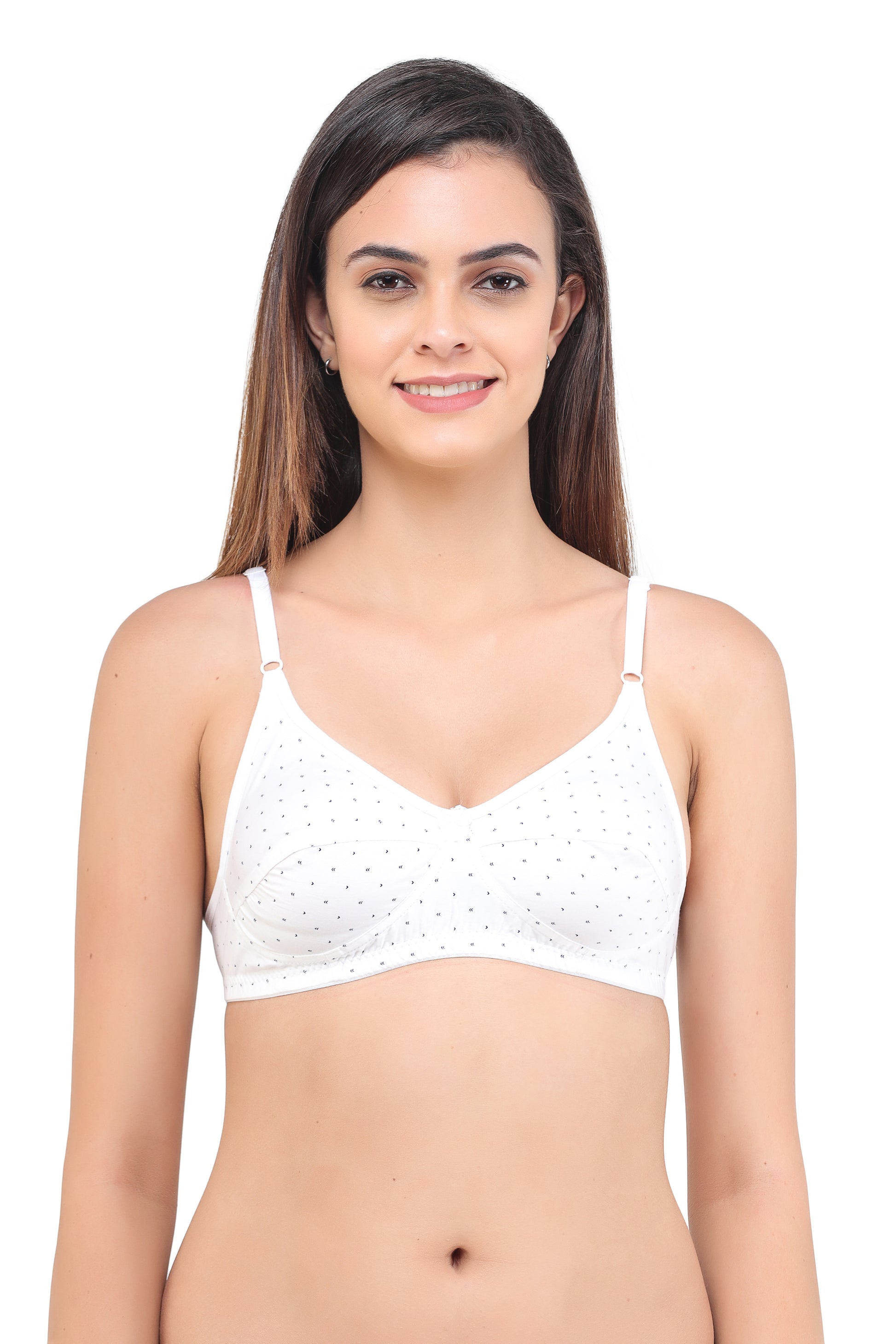 Women  Full Coverage Cotton Bra Assorted Colour 6 Pcs Pack
