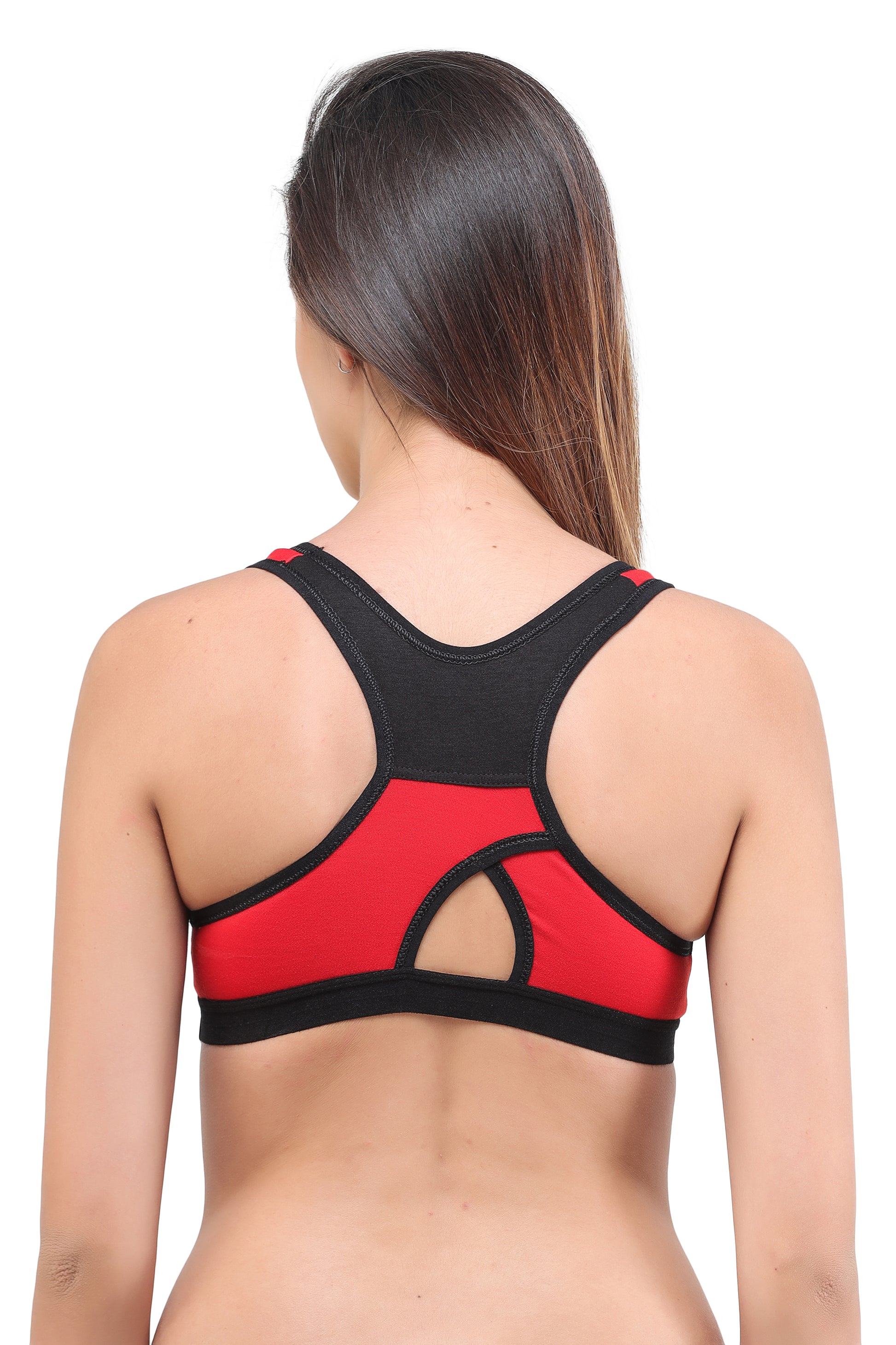 Gym Sports Bra Recer Back Assorted Colour 6 Pcs Pack