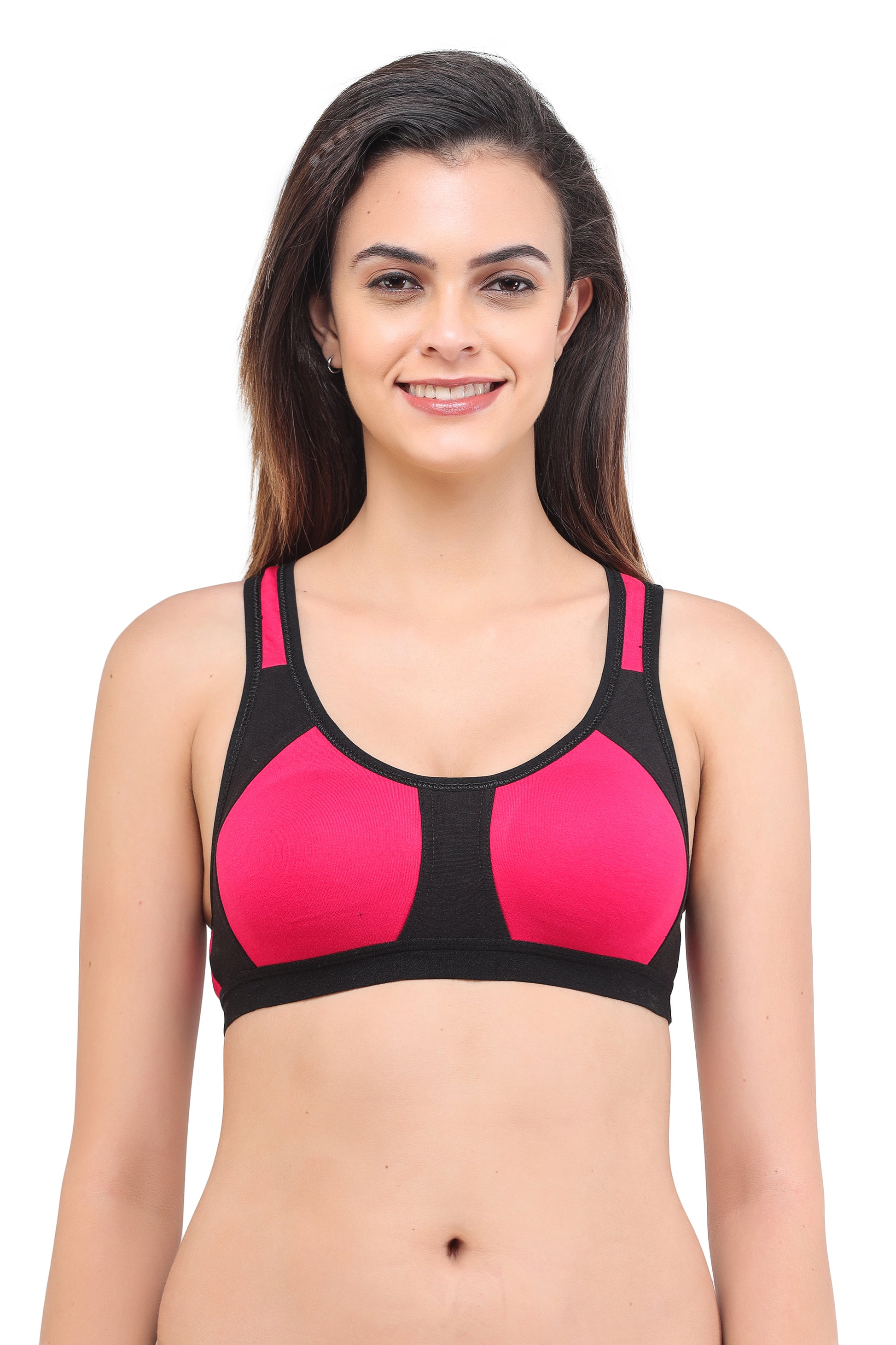 Gym Sports Bra Recer Back Assorted Colour 6 Pcs Pack