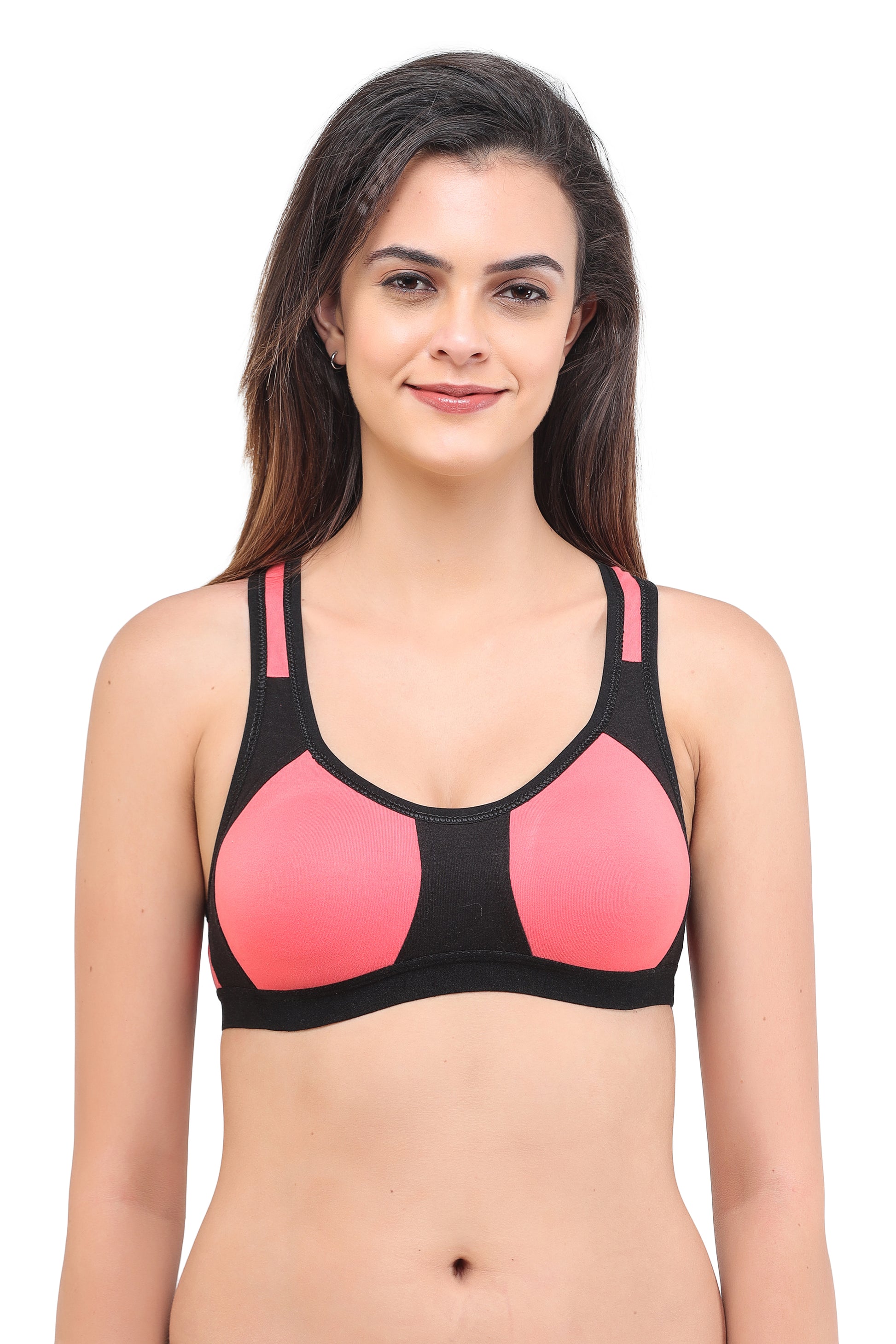 Gym Sports Bra Recer Back Assorted Colour 6 Pcs Pack
