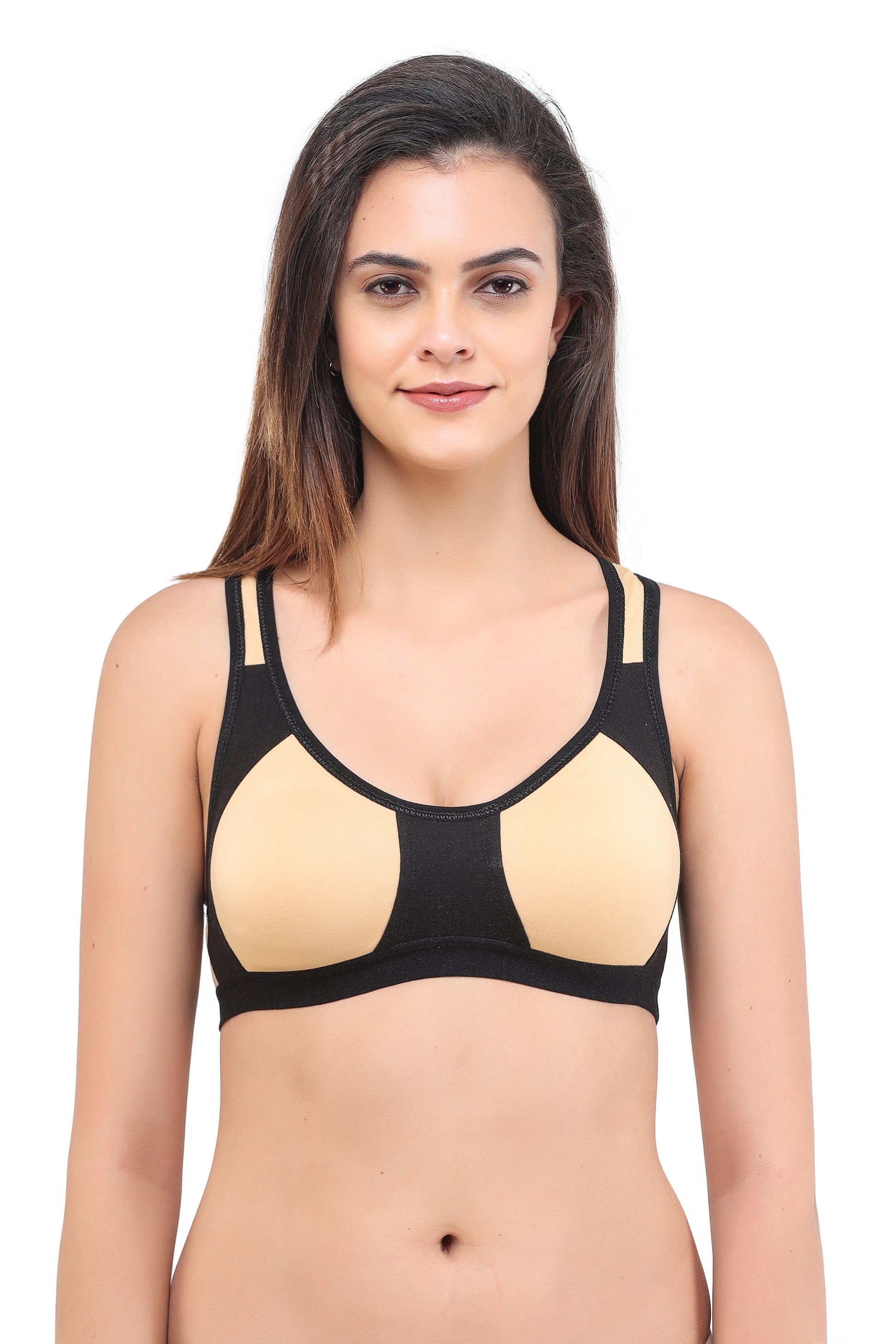 Gym Sports Bra Recer Back Assorted Colour 6 Pcs Pack