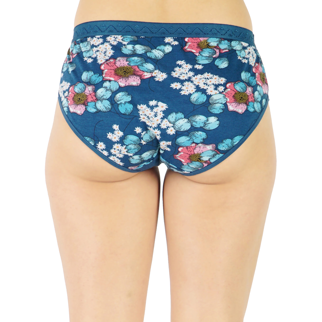 Women Full Coverage Printed Hipster Panty 12 Pcs Pack