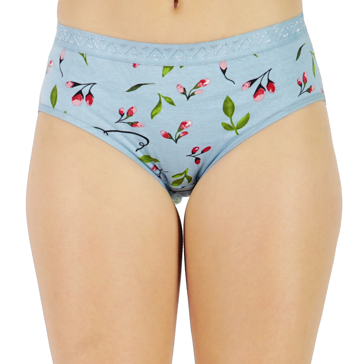 Women Full Coverage Printed Hipster Panty 12 Pcs Pack