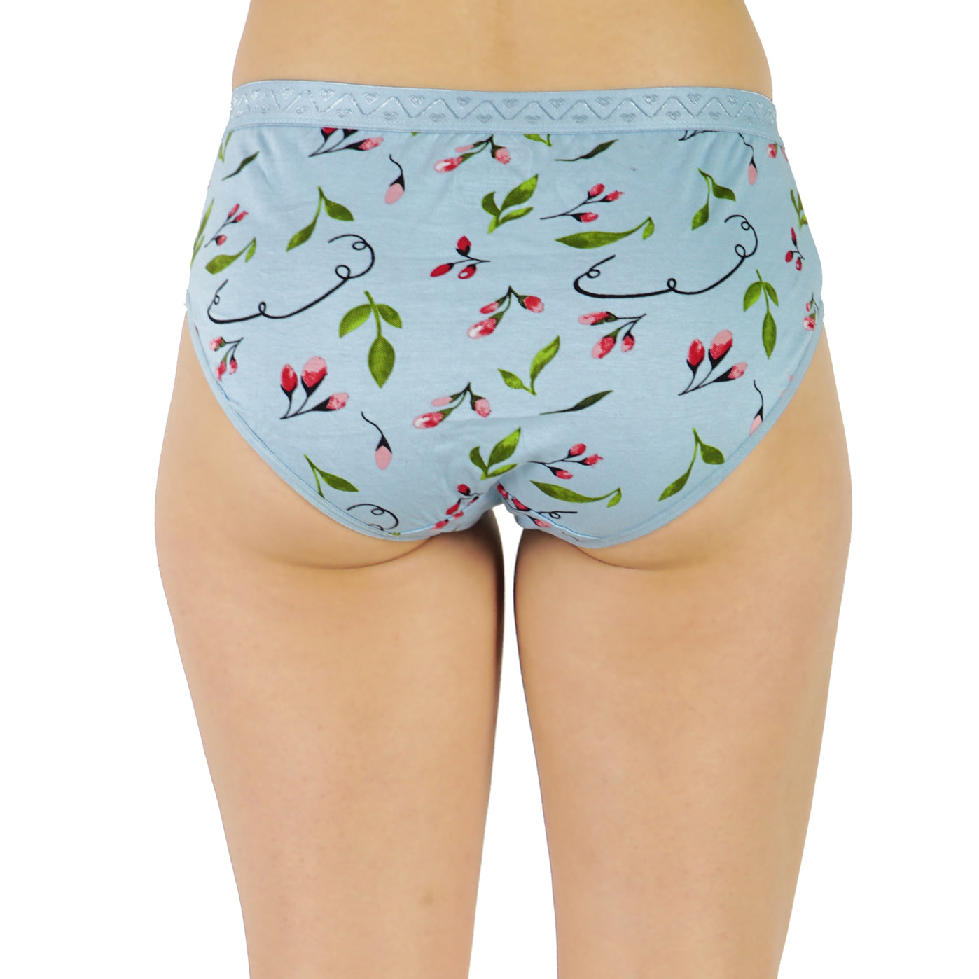 Women Full Coverage Printed Hipster Panty 12 Pcs Pack