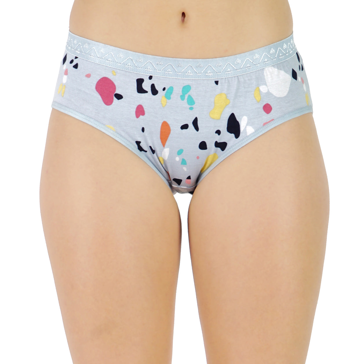 Women Full Coverage Printed Hipster Panty 12 Pcs Pack