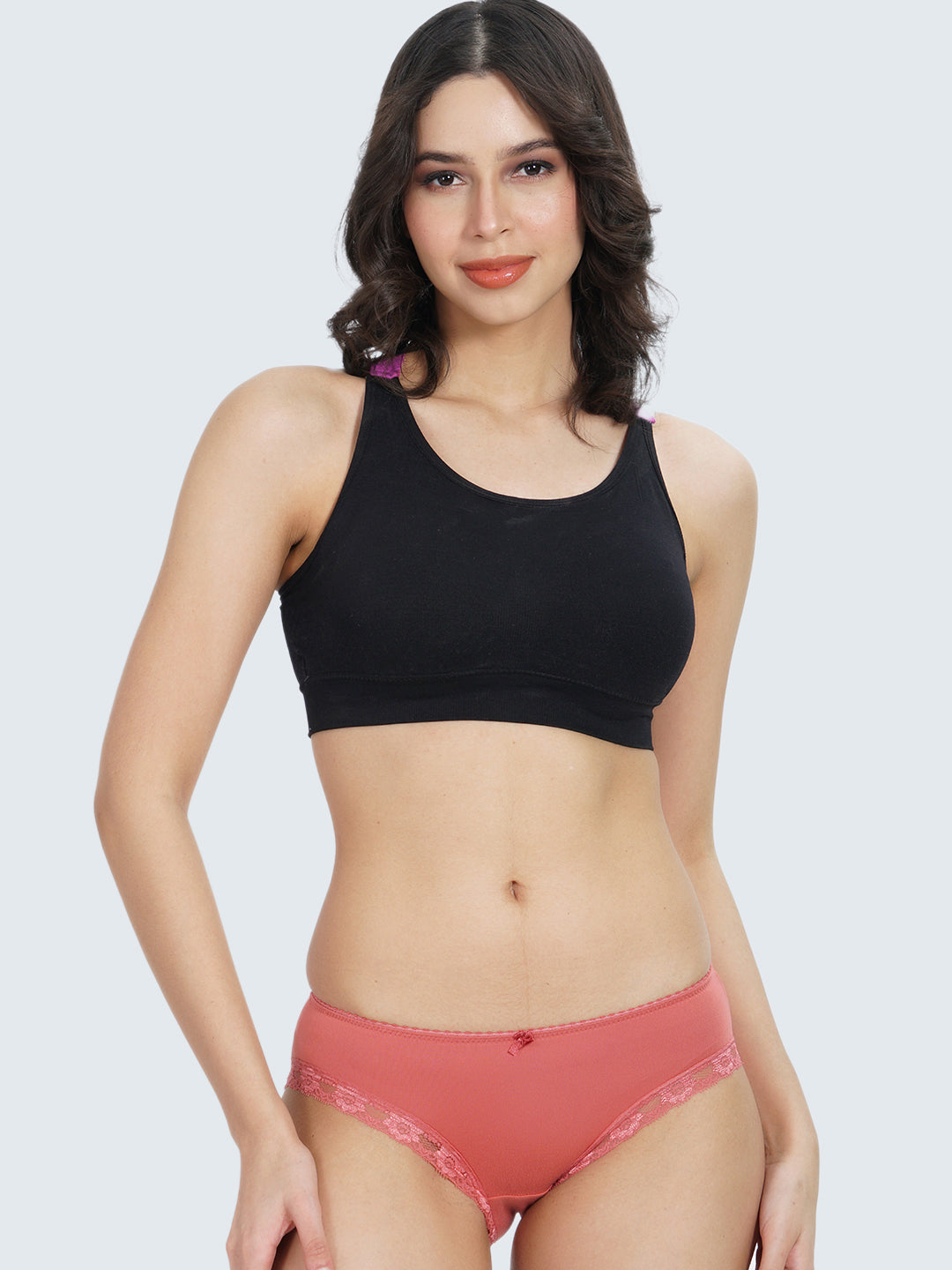 Women Full Coverage Solid Color Hipster Lycra Panty 12 pcs Pack