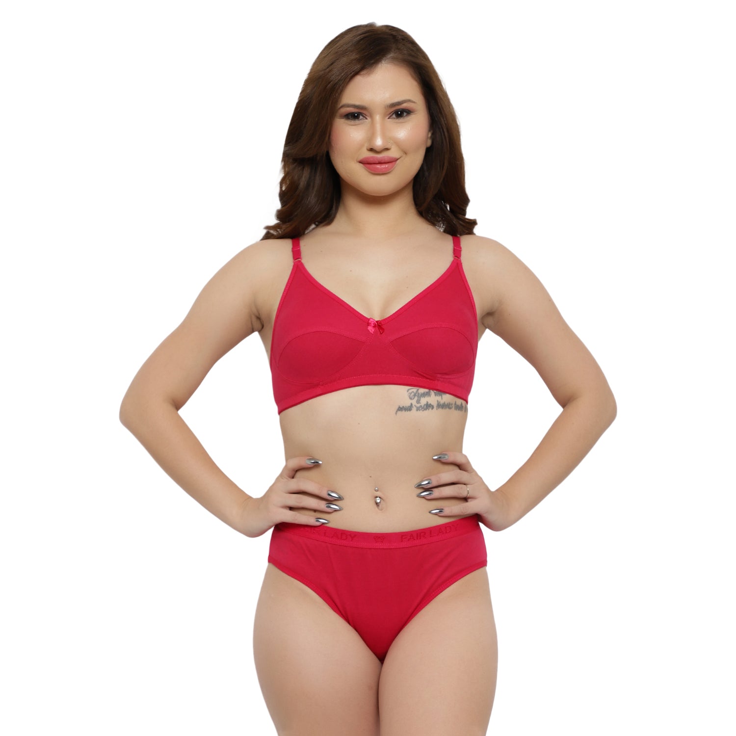 Daily Wear Bra And Panty Set Assorted Colour 4 Pcs Pack