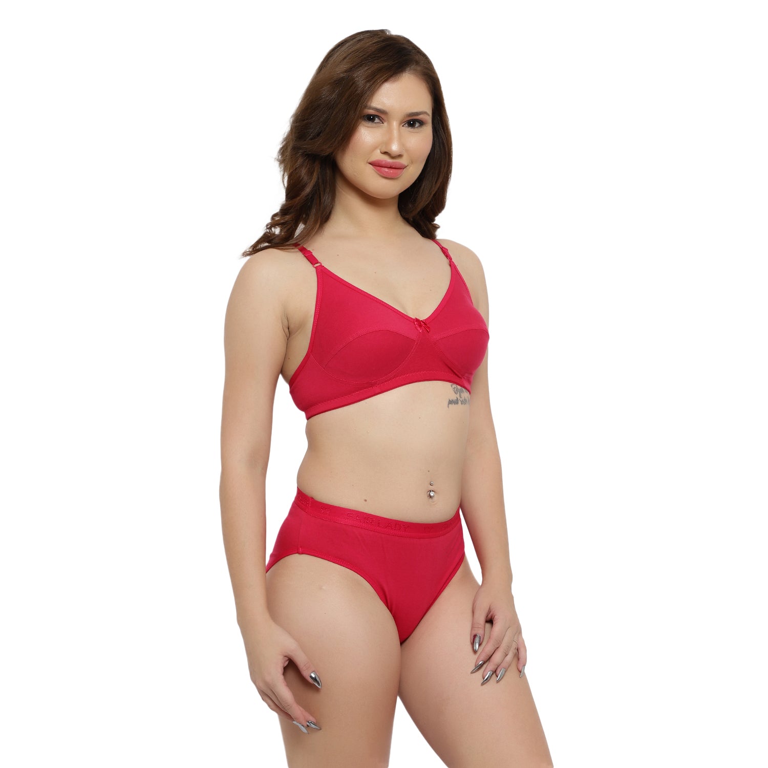 Daily Wear Bra And Panty Set Assorted Colour 4 Pcs Pack