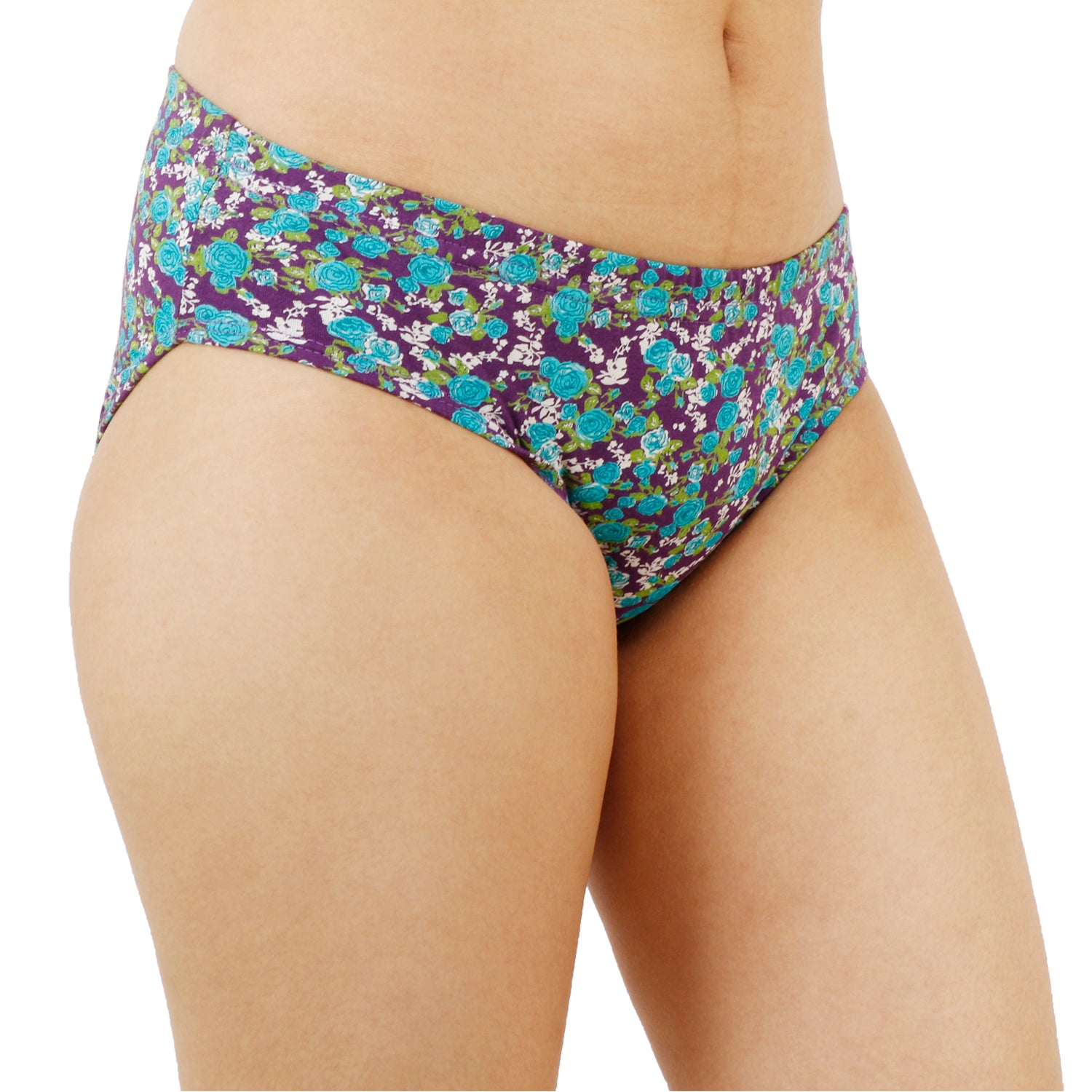 Women Full Coverage Printed Hipster Panty 12 Pcs Pack