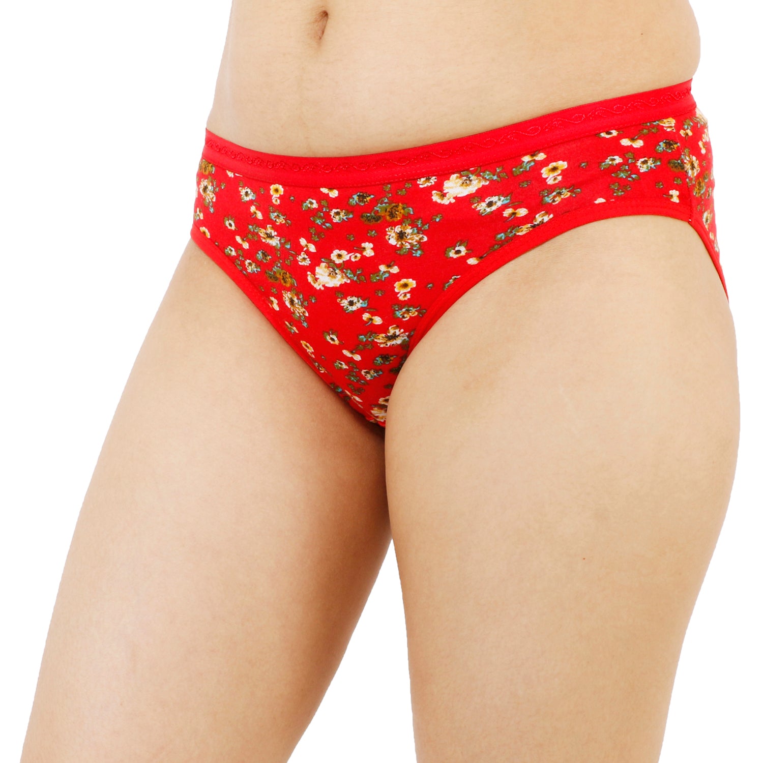 Women Full Coverage Printed Hipster Panty 12 Pcs Pack