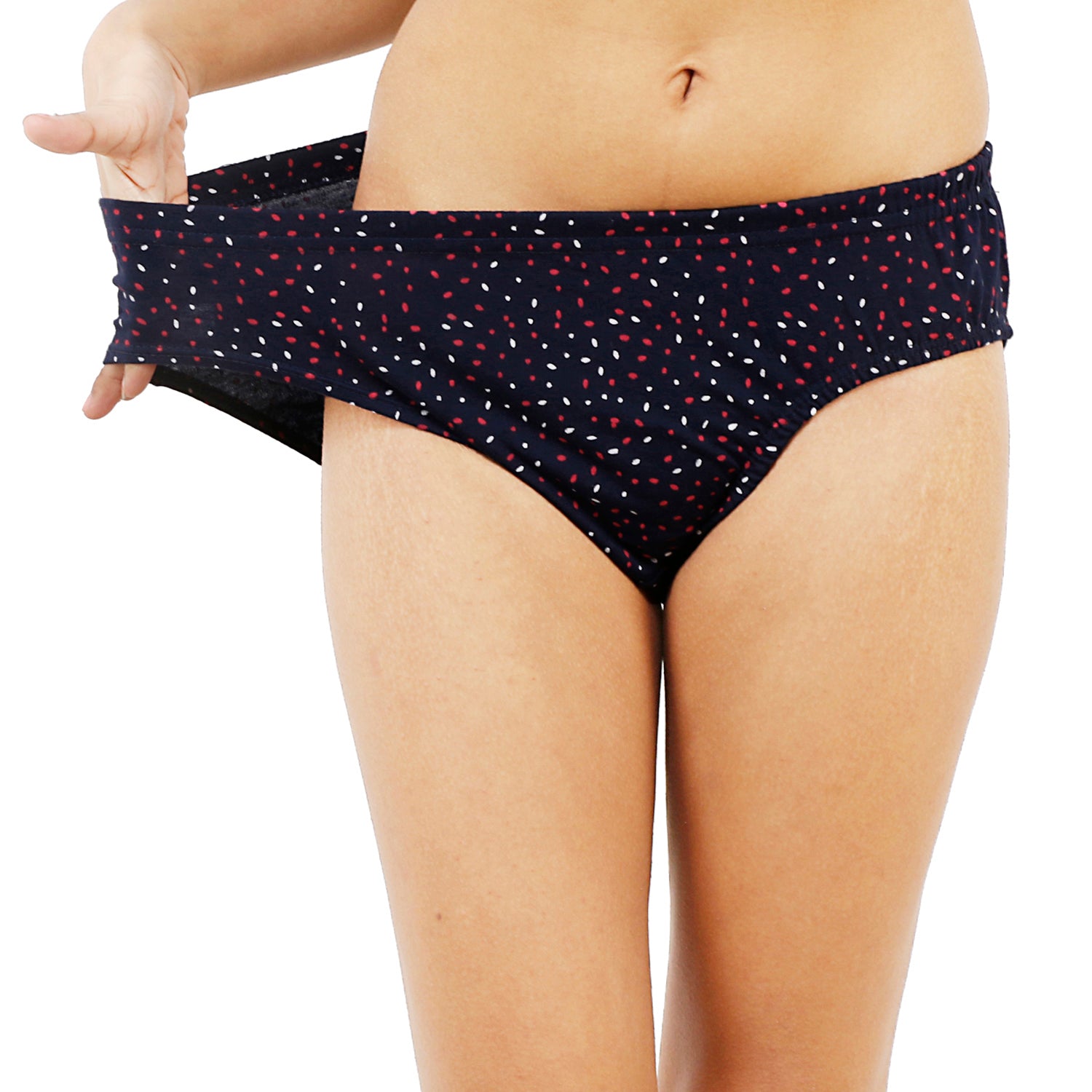 Women Full Coverage Printed Hipster Panty Assorted Colour 12 Pcs Pack