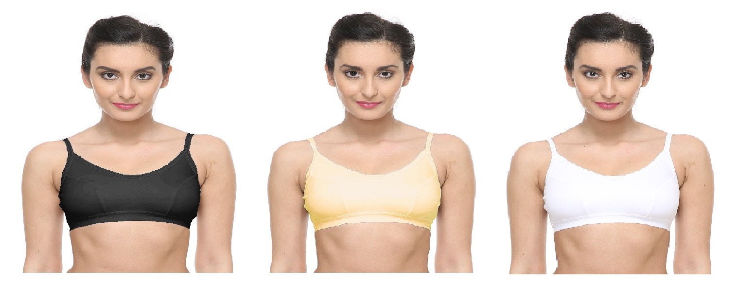 Sports Bra For School girl Assorted Colour 6 Pcs Pack