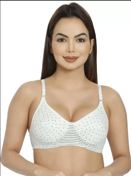 Printed Seamless Bra Assorted Colour 6 Pcs Pack