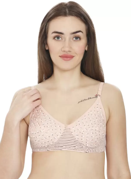 Printed Seamless Bra Assorted Colour 6 Pcs Pack