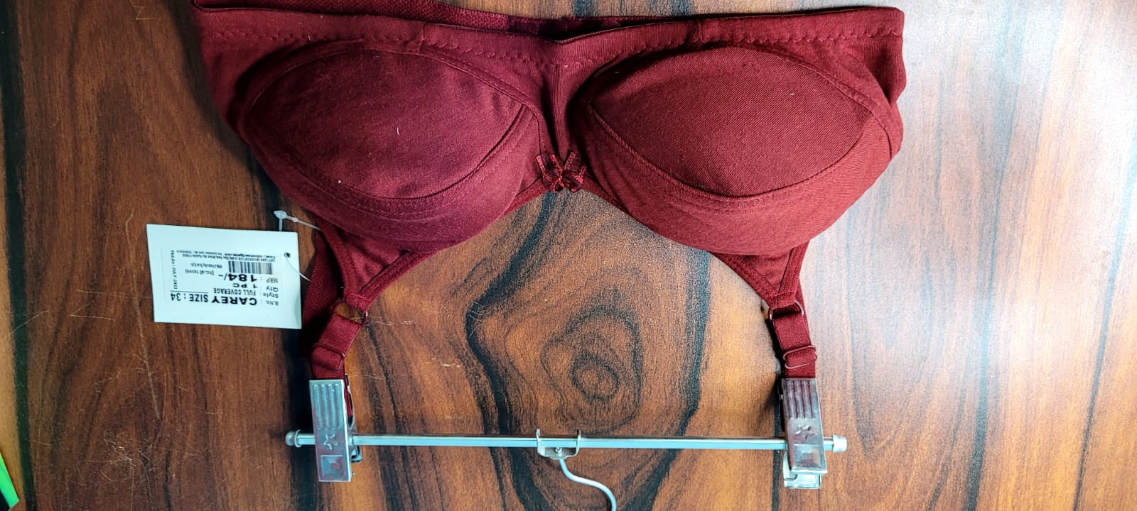 Full Coverage Printed Bra Assorted Colour 6 Pcs Pack