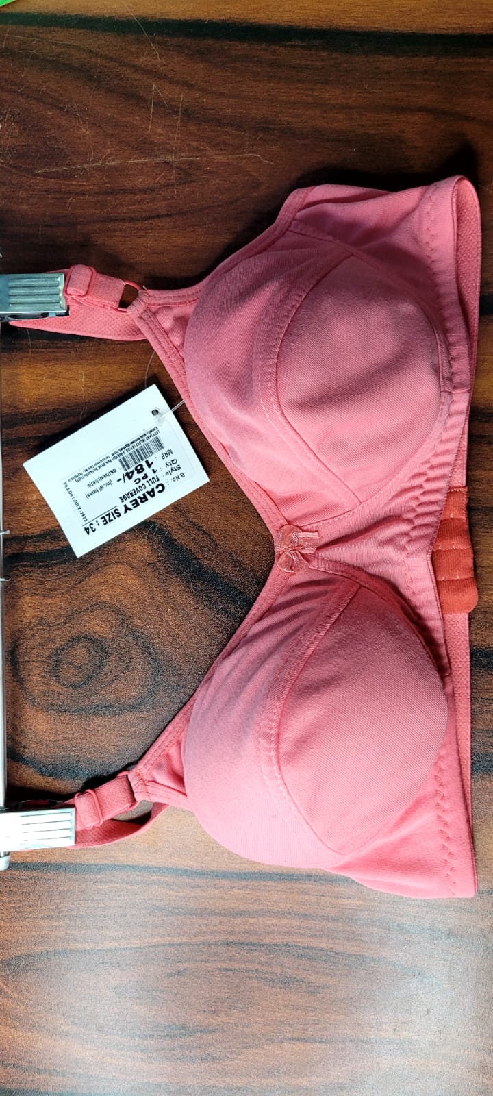 Full Coverage Printed Bra Assorted Colour 6 Pcs Pack