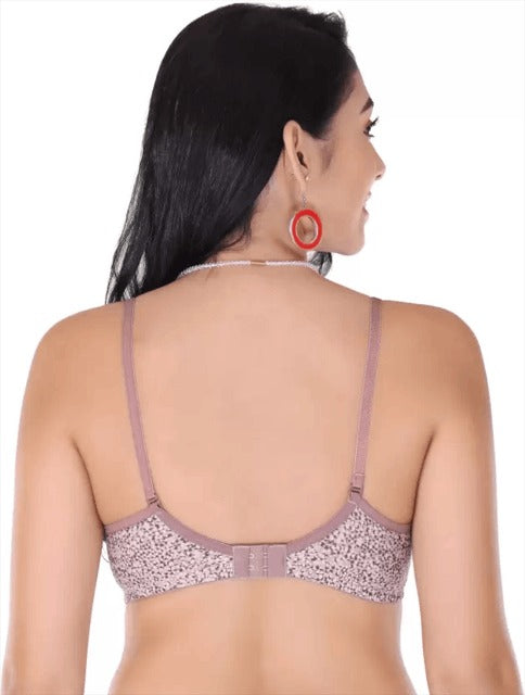 ALL Day Confortable Printed Bra  Full Coverage bra Assorted colour 6 Pcs Pack