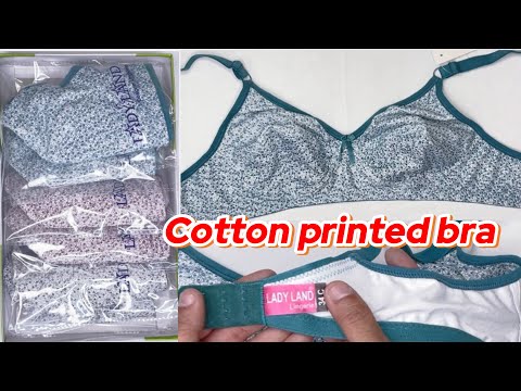 ALL Day Confortable Printed Bra  Full Coverage bra Assorted colour 6 Pcs Pack