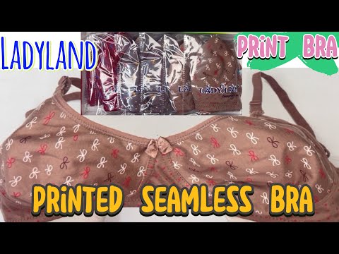 Printed Seamless Bra Assorted Colour 6 Pcs Pack