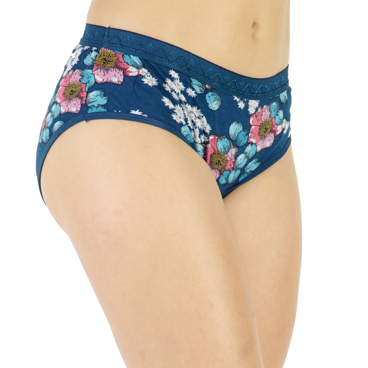 Women Full Coverage Printed Hipster Panty 12 Pcs Pack
