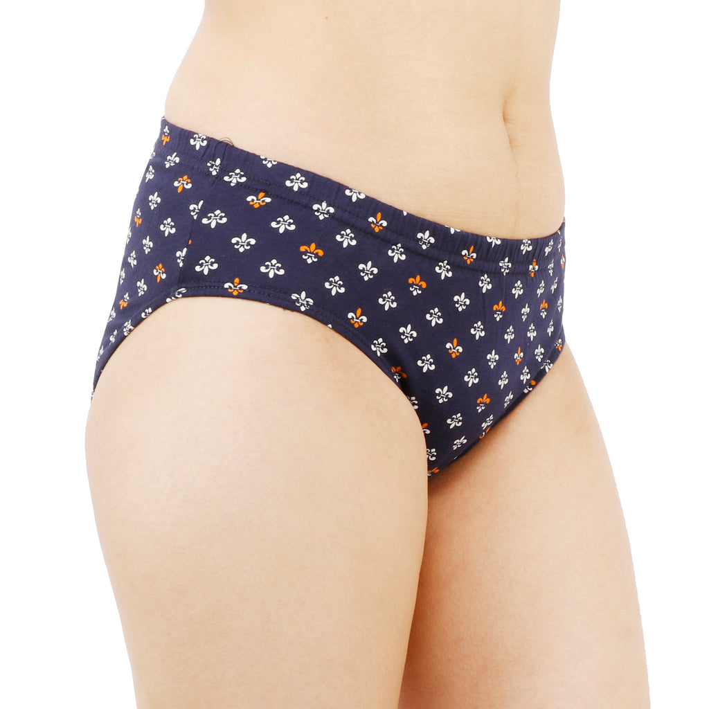 Women Full Coverage Printed Hipster Panty 12 Pcs Pack