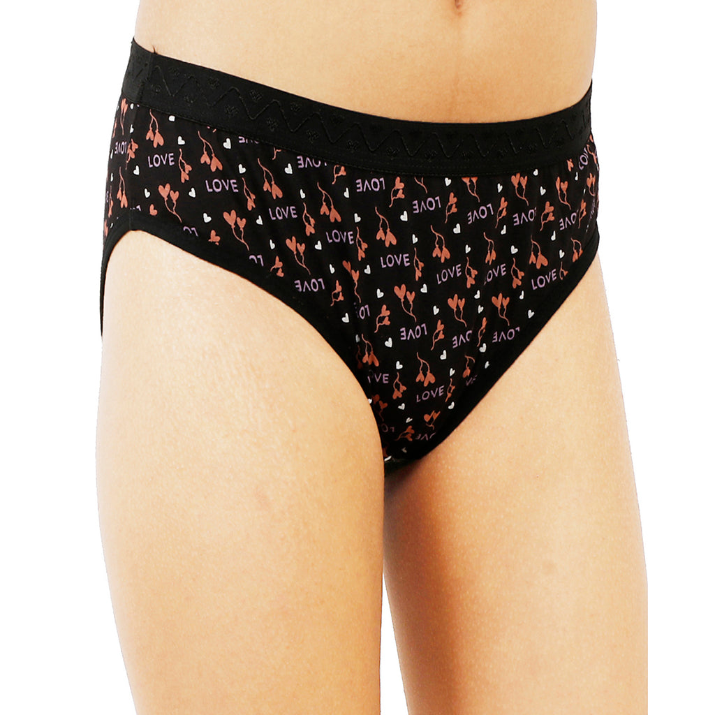 Women Full Coverage Printed Hipster Panty 12 Pcs Pack