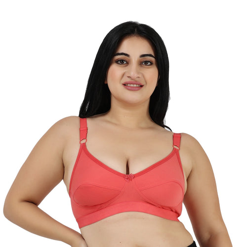 ALL Day Confortable  Bra  Full Coverage bra Assorted colour 6 Pcs Pack